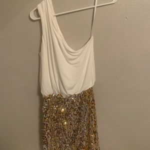 One-shoulder Sequin Dress
